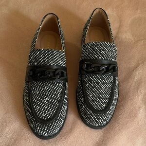 Cole Hann Black and White Loafers